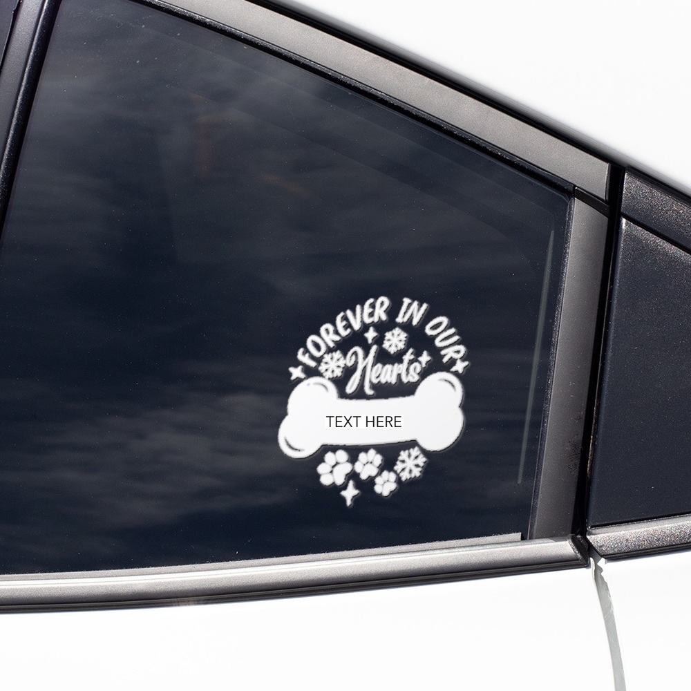 Car Window Pet Memory Decal. In Memory Of Pet. Custom Name Optional!
